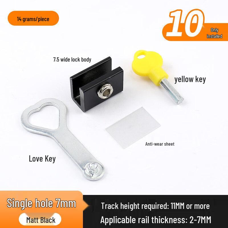 Rong Yu No-Drill Adjustable Window Security Limiter Lock