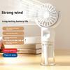 Handheld Fan Water Spray Cooling Fan with 4 Speed Settings Low Noise Rechargeable Battery Operated Misting Fan with Lanyard