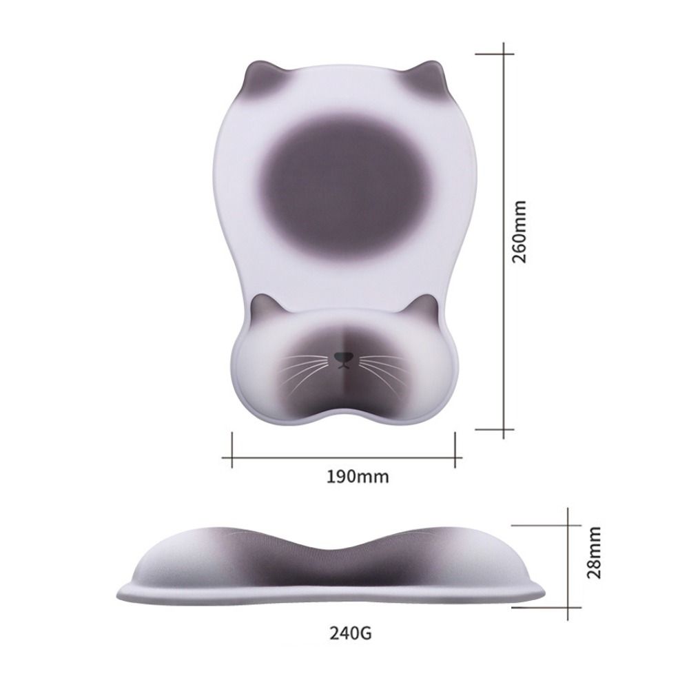 Ergonomic Hand Support Mouse Mat Cute Cat Gaming Mousepad Creative Wrist Rest Mouse Pad Gifts
