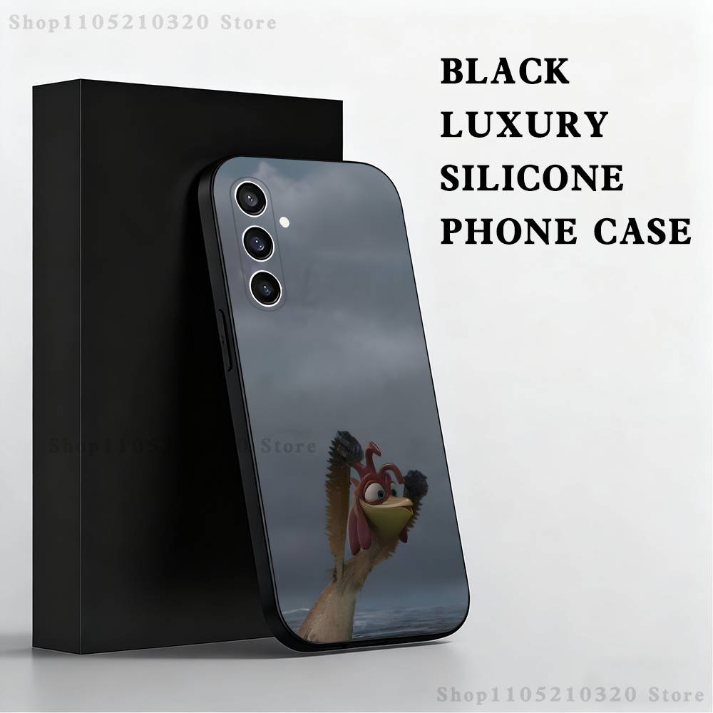 Chicken J-Joe Surf Phone Case For Samsung S25,S24,S23,S22,S21,S20,S10,Ultra,Plus,Lite,FE,Soft Silicone Black Cover SamsungS24 5G
