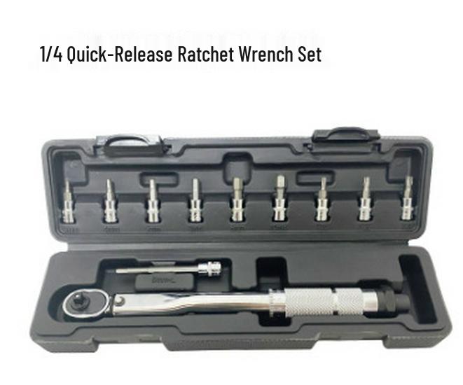 Multi-functional Torque Wrench Set: Chrome Plated 45 Steel, Embossed Scale for Automotive Repair