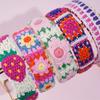 Boho-Chic Floral Knit Headband for Women - Cute & Stylish Hair Accessory, Perfect for Casual Attire