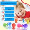 8pcs Textured Sensory Suction Cup Toy For Kids Quiet Tactilely Toy For Stress Relief And Autism Support for Classroom Use