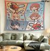 Chainsaw Man Wall Tapestry Aesthetic Wall Hanging Printed Fabric Blanket Decorative Tapestries For Bedroom Living Room Home Decor