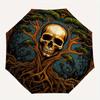 Spooky Tree of Life Sticker: Unique Skull Design for Any Surface!Umbrella, Portable 3-Fold Compact Umbrella for Men & Women Gift