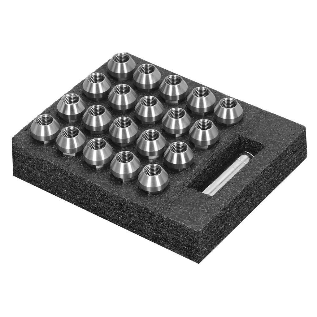 20pcs Wheel Lug Nuts M14x1.5 Thread 2in Height T304 Stainless Steel Anti Corrosion Locking Lug Nuts