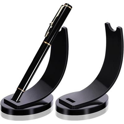 2pcs Acrylic Pencils Make Up Brush Black Color Pencilscil Display Holder Makeup Brush Holder