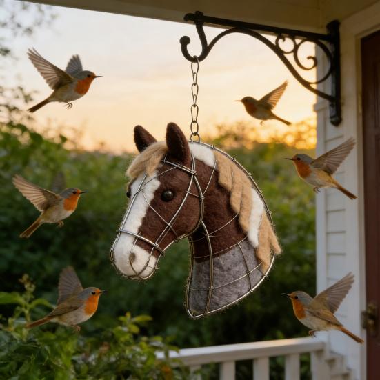 Bird Nesting House Birds Nesting Materials Holder Hummingbird Nester Egg Horse Garden Hanging Nesting Box for Wild Birds Backyard Outside