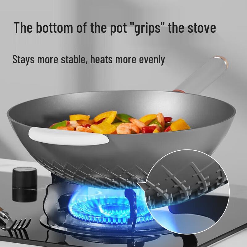 Chuida Huang 32cm Non-stick Smokeless Wok