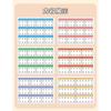 6 Pcs Childrens Attention Development Activity Cards Learning Tool For Color Recognition And Shape Cognition