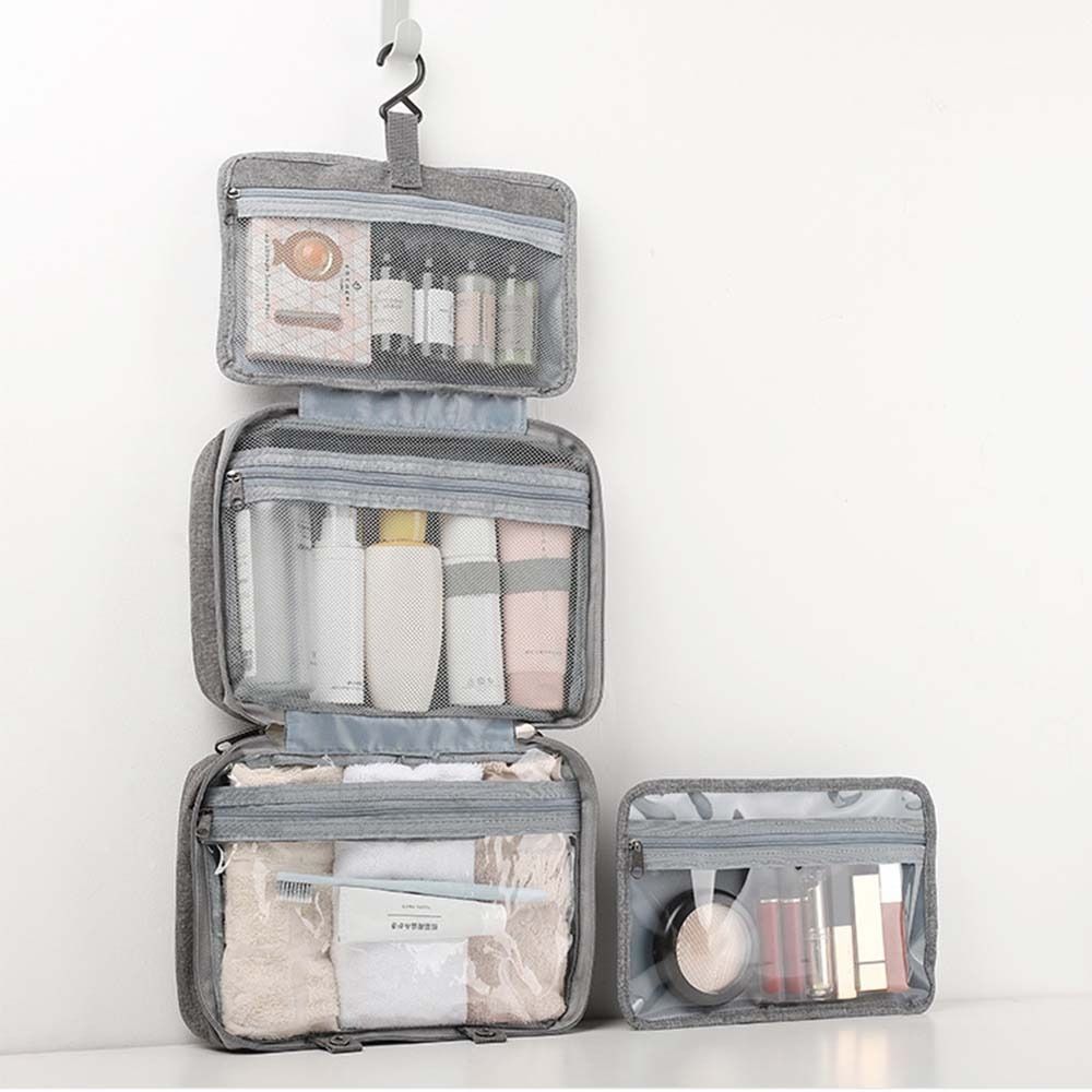 Bag Wash Pouch Hanging Zipper Storage Bags Folded Cosmetic Bags Makeup Bags Storage Toiletry Bag