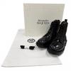 Excellent Alexander McQueen boots Lace up black leather mens 40 683569 Used