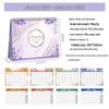 2026 Creative Desktop Calendar Planner: Self-Discipline Check-in, Customizable Ornament Schedule Book