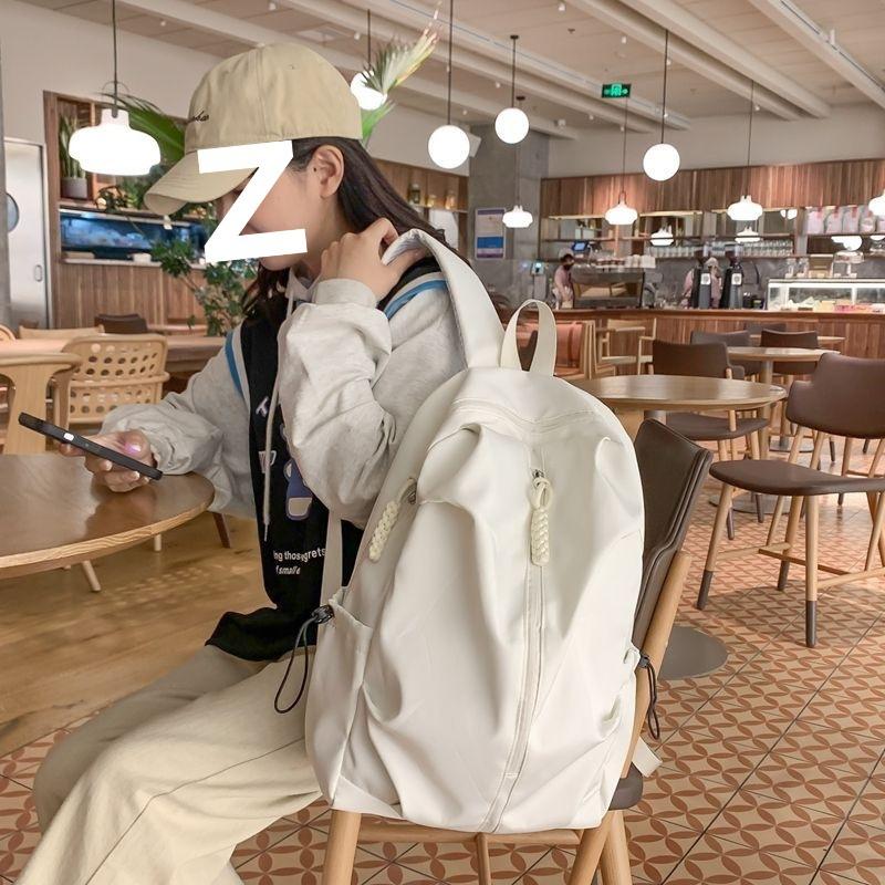 School Bag College Students New High School Students Simple Niche Design Large Capacity Backpack Junior High School Students Travel Backpack