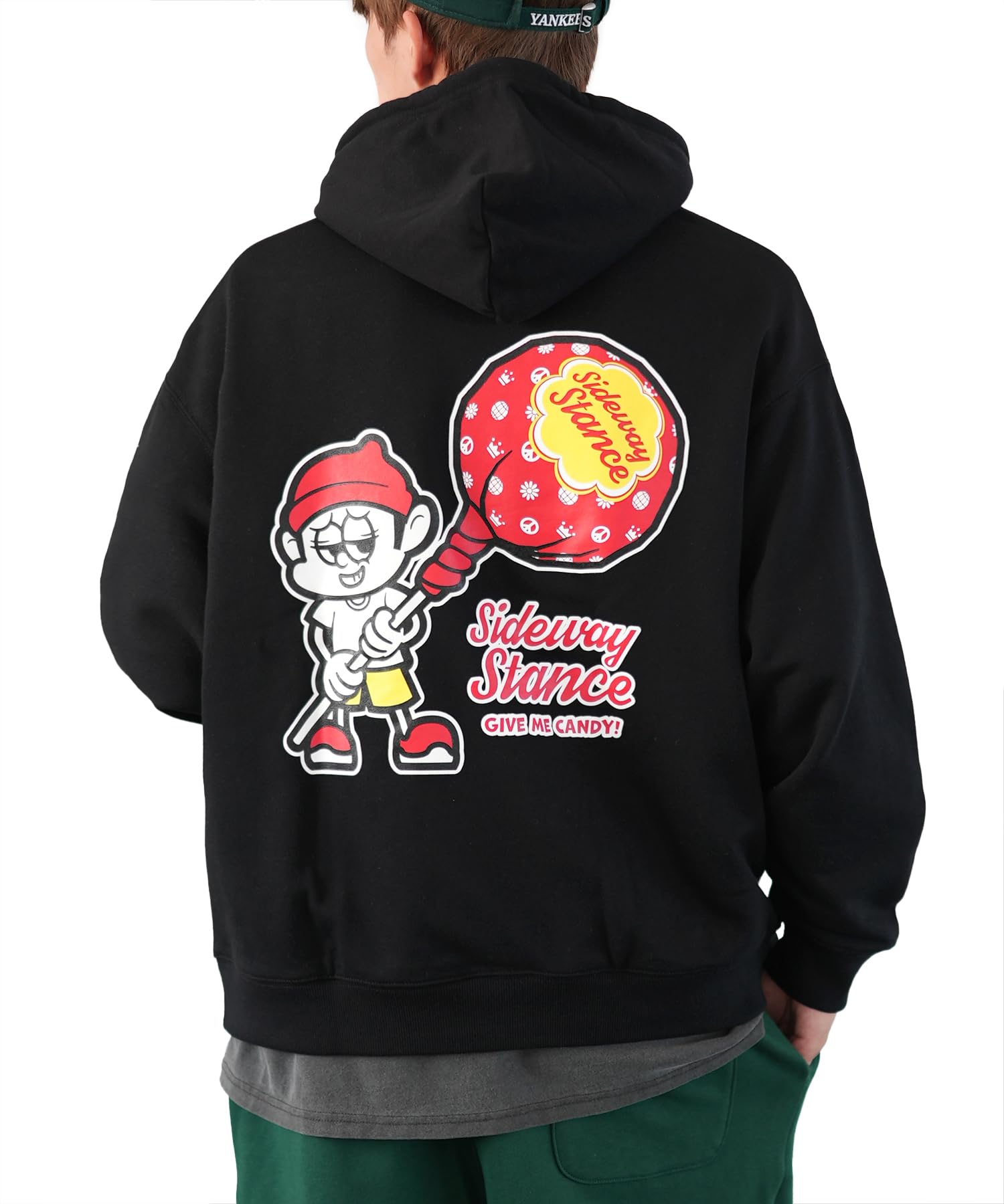 

IMPROMES SIDEWAY STANCE Candy Fleece Pullover Hoodie, Men s, 70222, Black