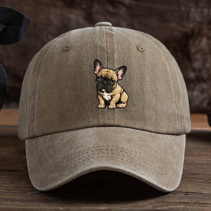French Bulldog Printed Baseball Hat Sunscreen Fashion Outdoor Hat Suitable for Men and Women for Daily Leisure Matching