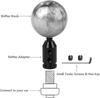 Universal Aluminum Alloy Car Auto Gear Manual Shift Knob Adapter Black for Non Threaded Shifters M12x1.25 M10x1.5 SK-1054-BK