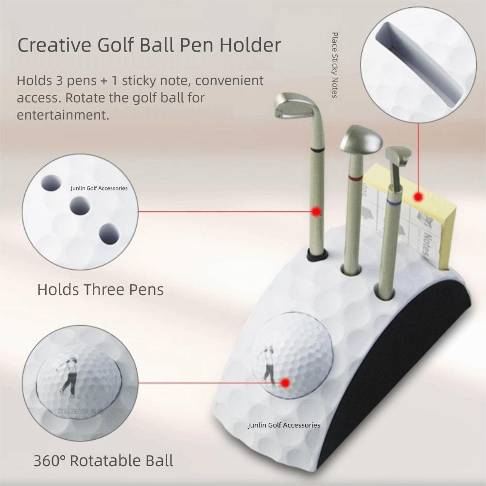 1 Set Dekoration Mini Schreibtisch-Golf Dekoration Anti-Rutsch-Boden Golf Stifte-Set Geschenk für Väter