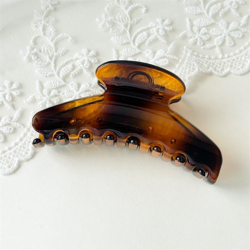 High-end Glossy Small Fan-shaped Hair Clips with Simple and Elegant Style - Hair Clips for Retro Updos - Shark Clips