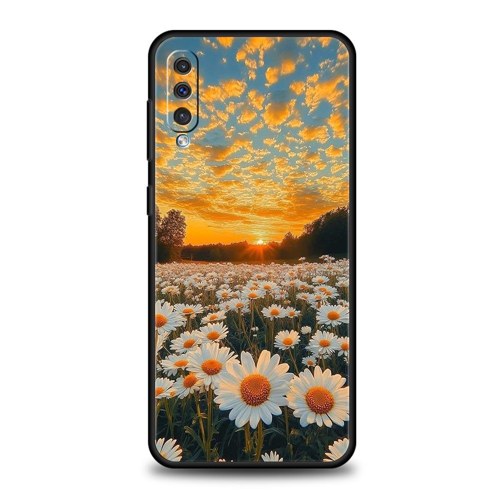 Soft Pale Little Flower Case For Samsung A26 A36 A56 A54 A52 A50 A70 A40 A12 A14 A16 A22 A24 A42 A34 A32 5G A04s A06 5G Cover