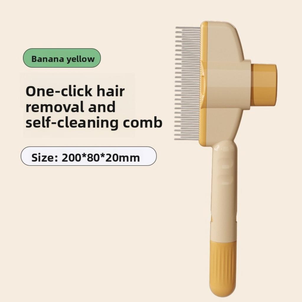 1 Cat Bath and Massage Brush - Self-cleaning Pet Grooming Comb, Soft PP Material, Gentle for Cats, Very Suitable for Bathing and Hair Removal