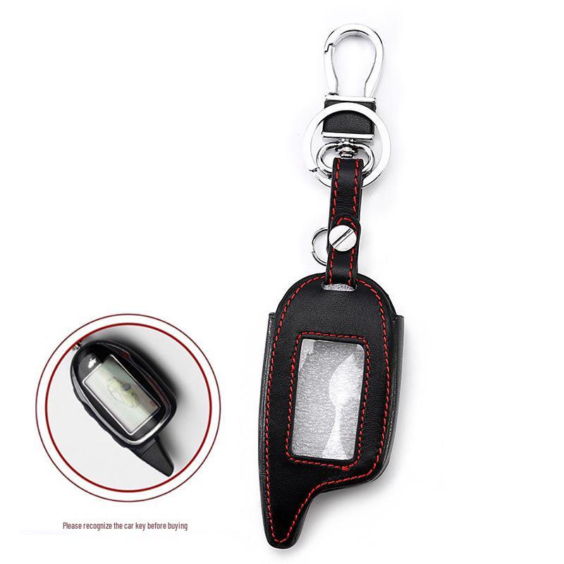 MAGICAR M7 Remote Control Genuine Leather Key Case and Keychain for Russia