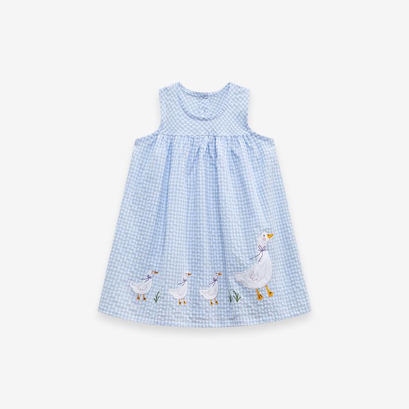 Little Maven Cute European & American Sleeveless Summer Dress for Girls 100 cm