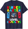 Kindergarten Level Complete Last Day of School Graduate Boys T-Shirt Sons Nephew Graduated Gift Short Sleeve Blouses Graphic Tee