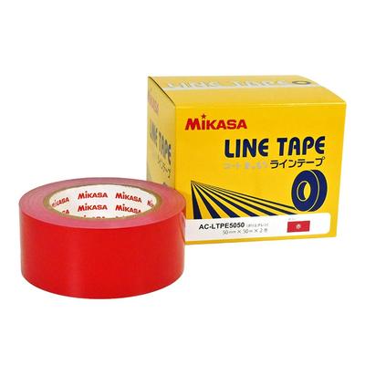 Linien-Polyethylen 50 mm breit x 50 m x 2 Band, Rot, (Nicht dehnbar), Rollen, AC-LTPE5050-R