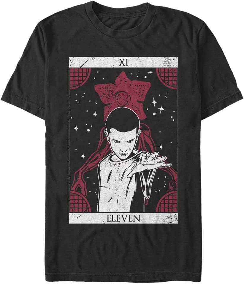 Stranger Things Men s Eleven Tarot T-Shirt 4XL