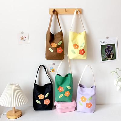 Summer Portable Canvas Bag Female Student Water Cup Milk Tea Fashion Mobile Phone Messenger Bag