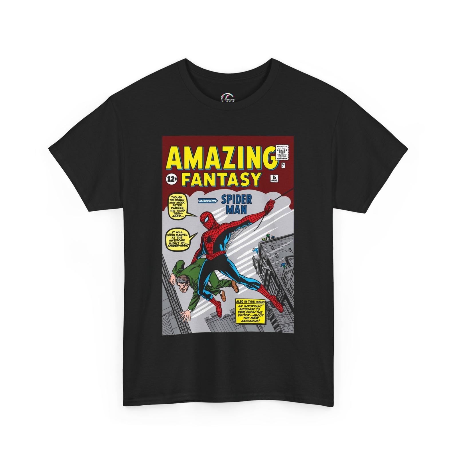 Amazing Fantasy Comic Book T-Shirt Spider Man Shirt Amazing Fantasy 15 Tee XL