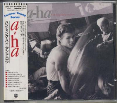 CD AHA Hunting High And Low 18P22666 Warner Bros. Re 1989 Japão ObiPop Usado