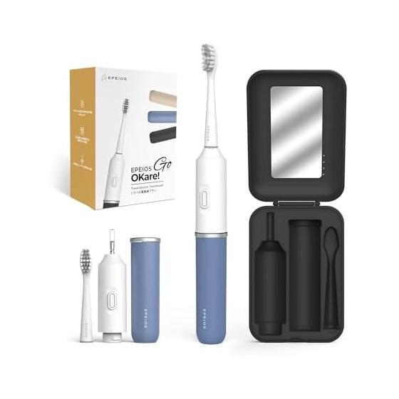 Epeios Electric Toothbrush Portable Sonic Toothbrush Toothbrush Electric Sonic Carrying Case Replacement Brush 60 Days Usage Type-C Rechargeable