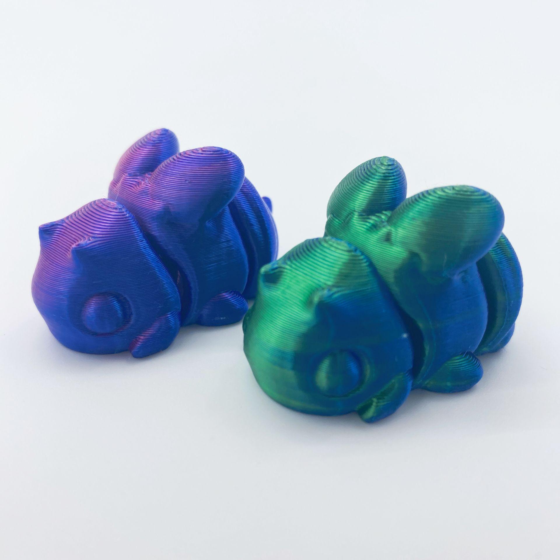 

3D-печатные многоцветные градиентные шарнирные модели животных – милые и забавные маленькие подарки