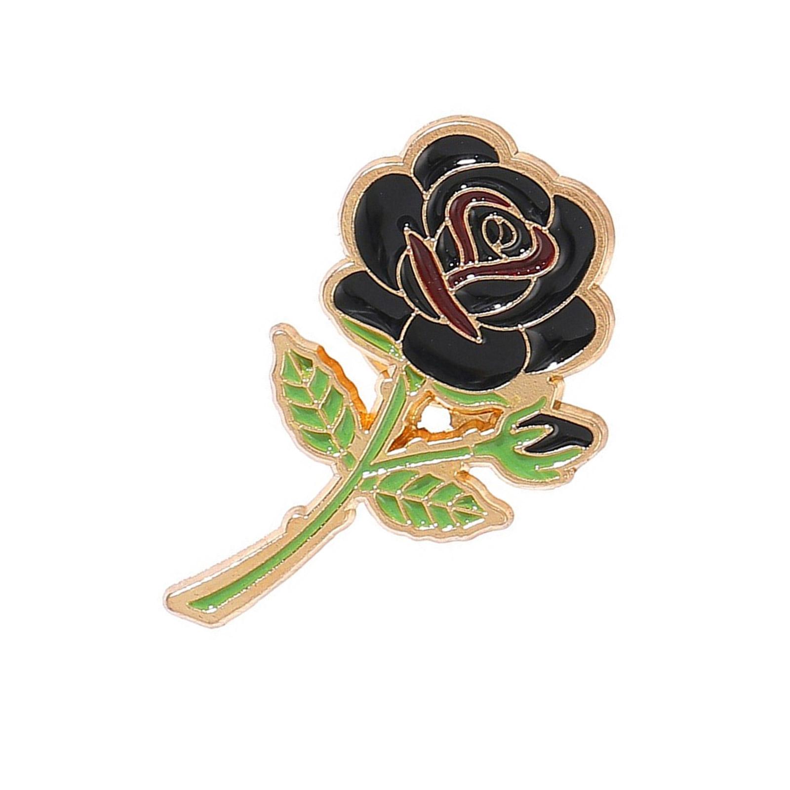 

Элегантная брошь-аксессуар в виде розы, эмалевая булавка-брошь в виде розы, элегантный цветочный аксессуар для свадебных костюмов и подарков на день рождения