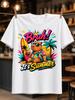 Bruh It Is Summer Neon Comic Ybara Beach Scene With Vivid Tropical Shapes And Bold Lettering Unisex Unisex All Tshirt