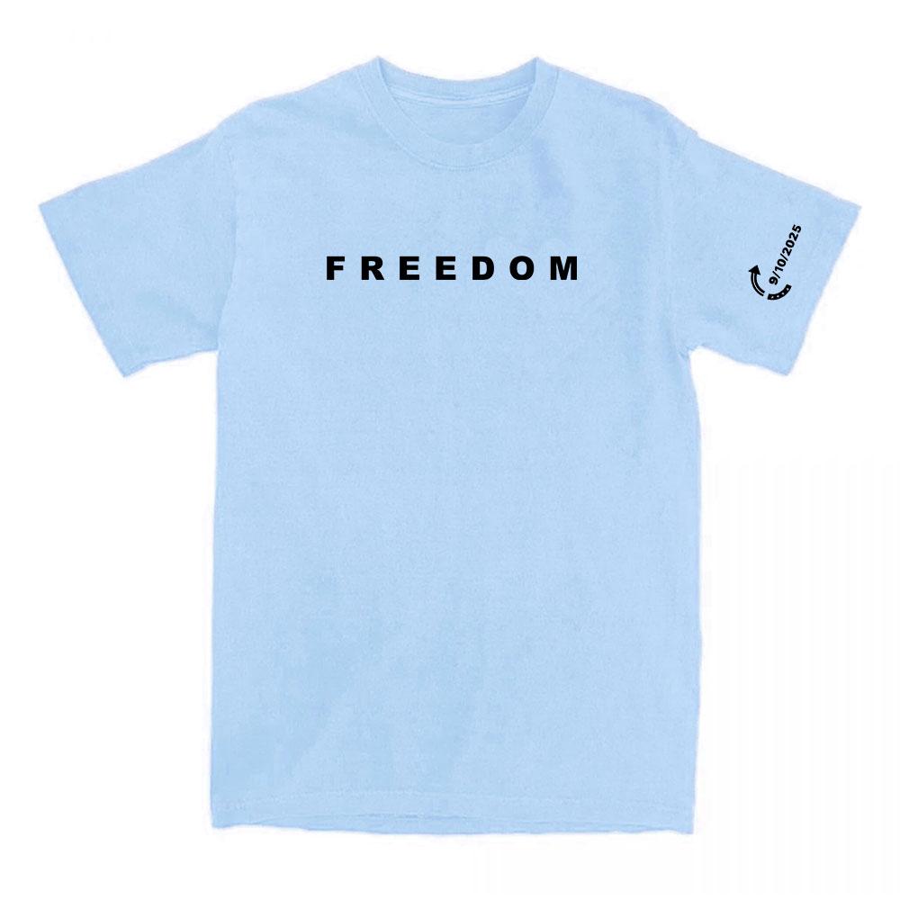 Freedom Tee Fashion American Charlie Kirk T-shirt Cotton Loose Women/Men Tshirts Casual O-neck Letter Printing Clothing