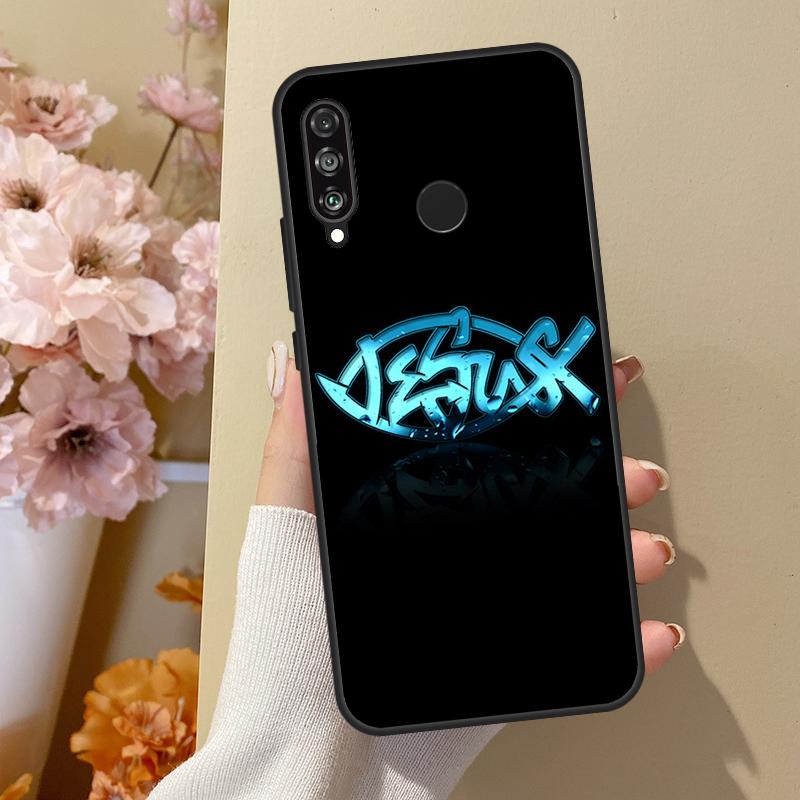 Fish Symbol Jesus Christ Christian For Huawei Nova Y70 Y91 Y61 Y73 Y72 Y90 Y60 12s 12i 11i 8i 9 10 SE P40 Lite P30 P60 Pro Case