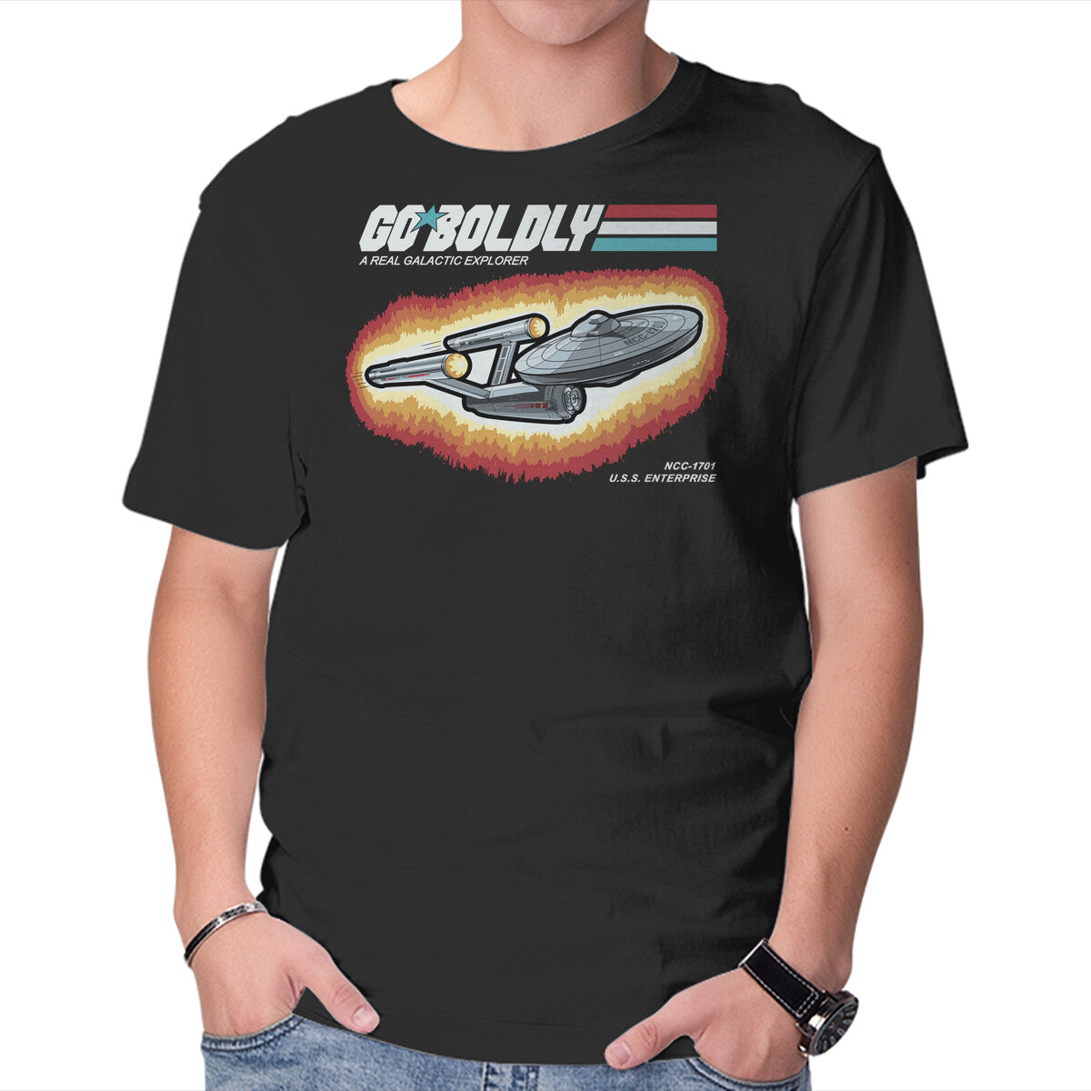 Unisex Crew Neck T-Shirt A Real Galactic Explorer Graphic Short Sleeve Casual Tee XXXL
