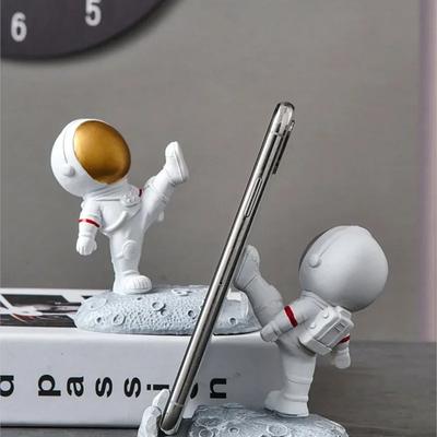 Büro Schreibtisch Dekoration Nordic Stil Astronauten Handy Ständer Halter Ornamente Harz Raumfahrer Halterung Spielzeug Geschenk