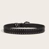 Versatile Skull Belt Punk Gothic Leather Belt Y2k Snap on Waist Belt  Unisex