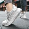Platform Without Heels Men's Brands Flats Sneakers For Teenager Gray Men's Shoes Sports Model Lux Tenise Out Sapatilla