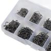 500pcs Fishing Hooks Set Carbon Steel Single   Fishhook Fly Fishing Carp Hooks