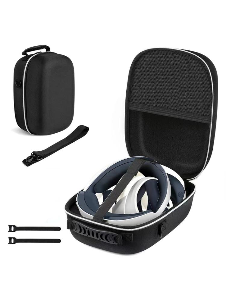Stoßfeste Reisebox, EVA-Tragetaschen für PS VR2-Headset-Aufbewahrungshalter, Organizer, leicht zu öffnen und zu schließen