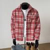 Herren S Locker Geschnittene Karierte Jacke Koreanischer Stil Mode Lässige Oberbekleidung