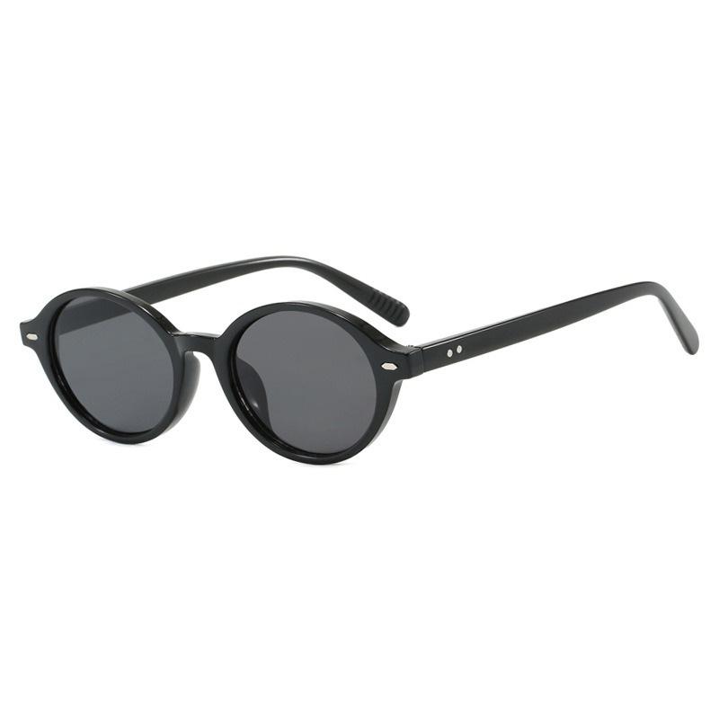 Rice Nail Small Frame Oval Sunglasses Women Men Simple Fashion Decoration Sun Glasses Leisure Commute Shade Glasses