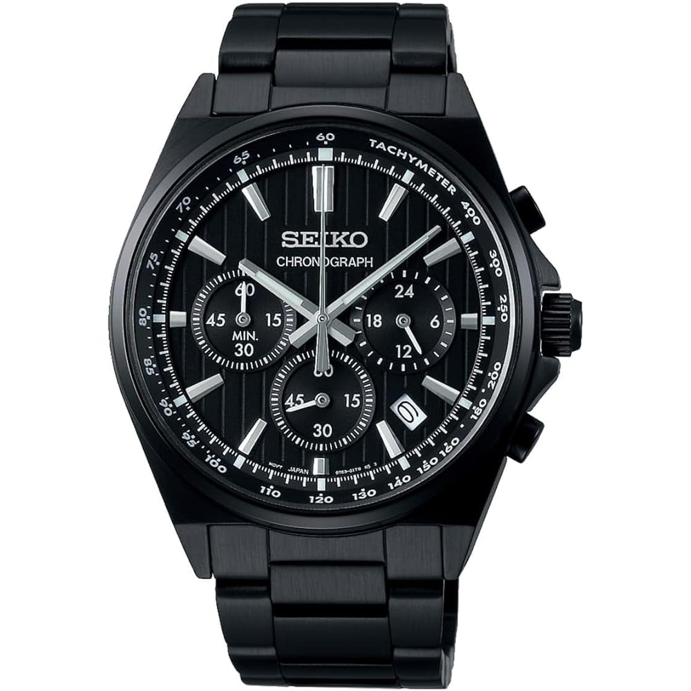 

Seiko Selection S Series Men s Quartz Chronograph Watch Battery Operated Black SBTR037