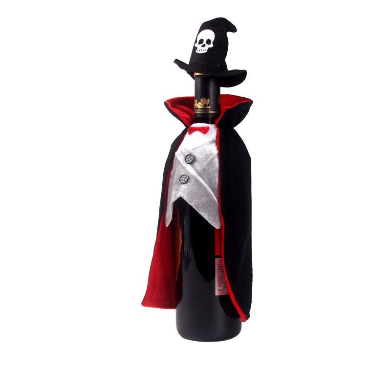 Vampire Halloween Cloak Wine Bottle Wrap Nonwoven Material Festives Gifting