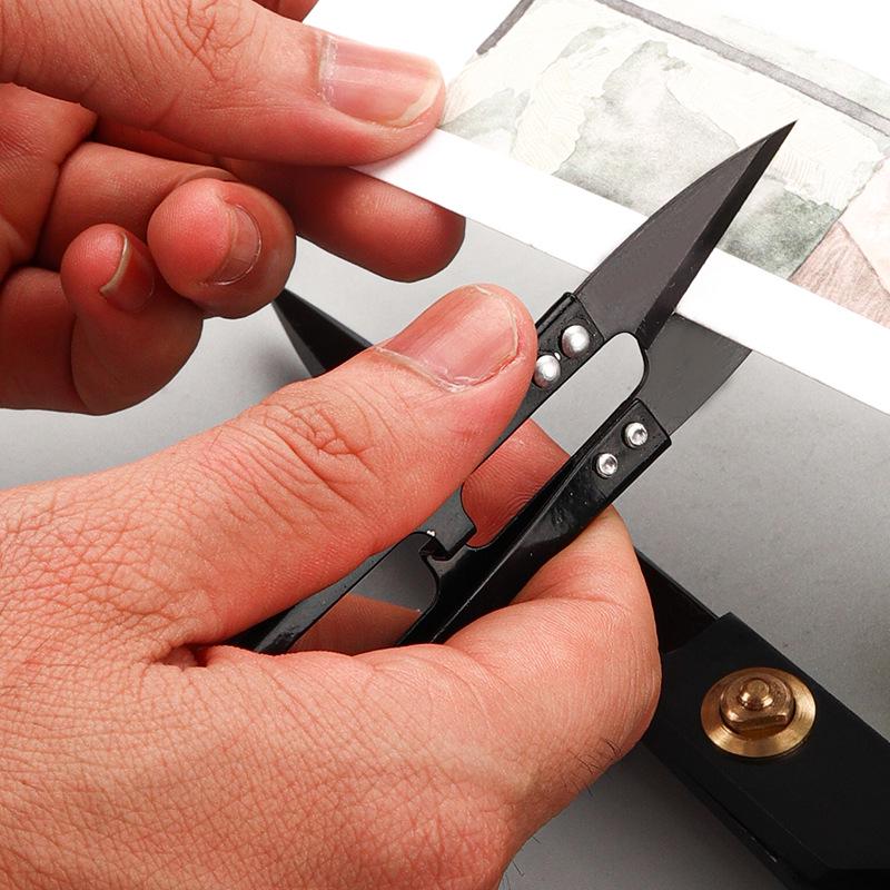 U-Shaped Carbon Steel Thread Scissors for Sewing and Cross-Stitch